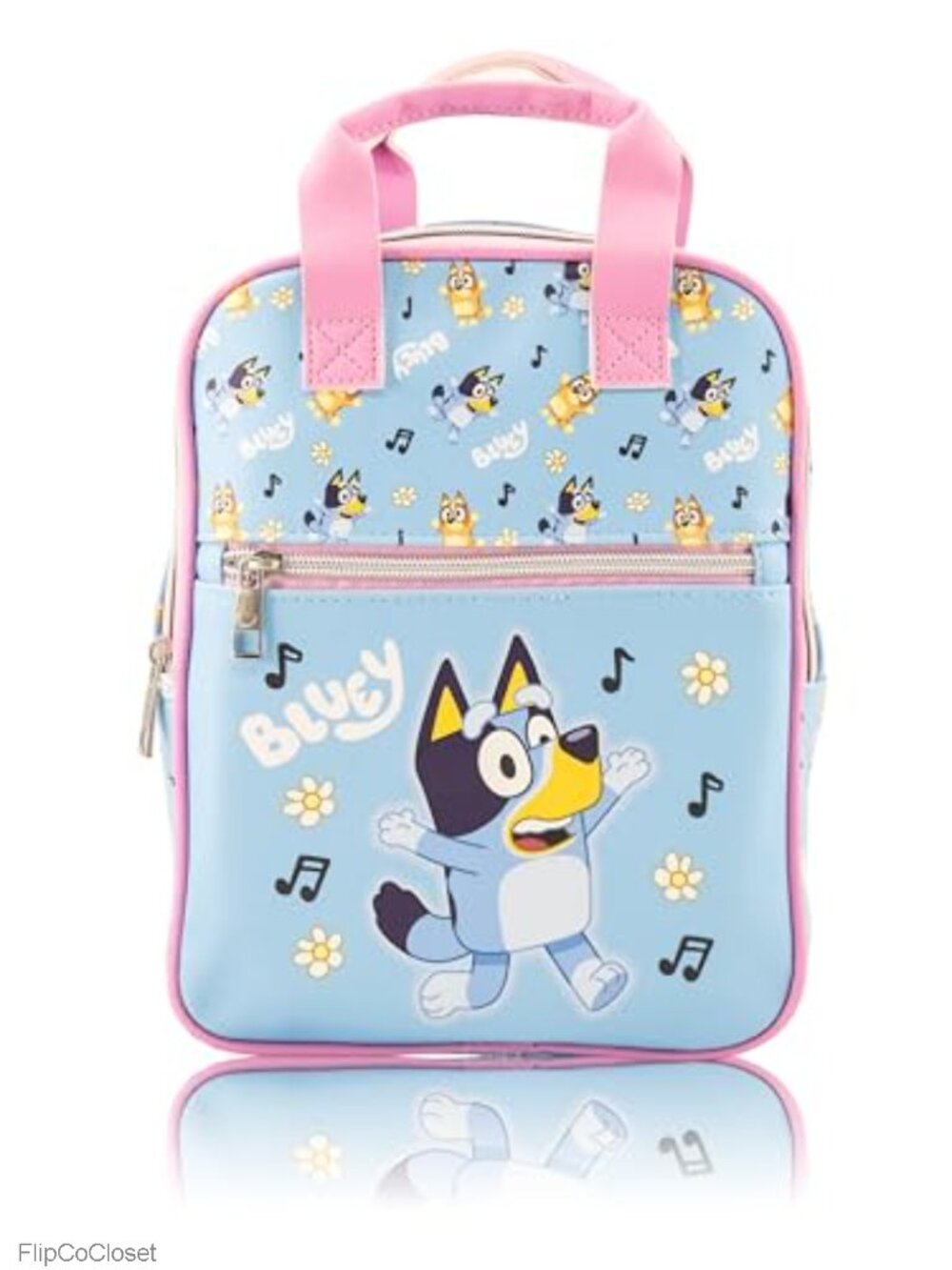Officially Licensed Bluey Mini Backpack PU Leather Kids Adults Toddler School